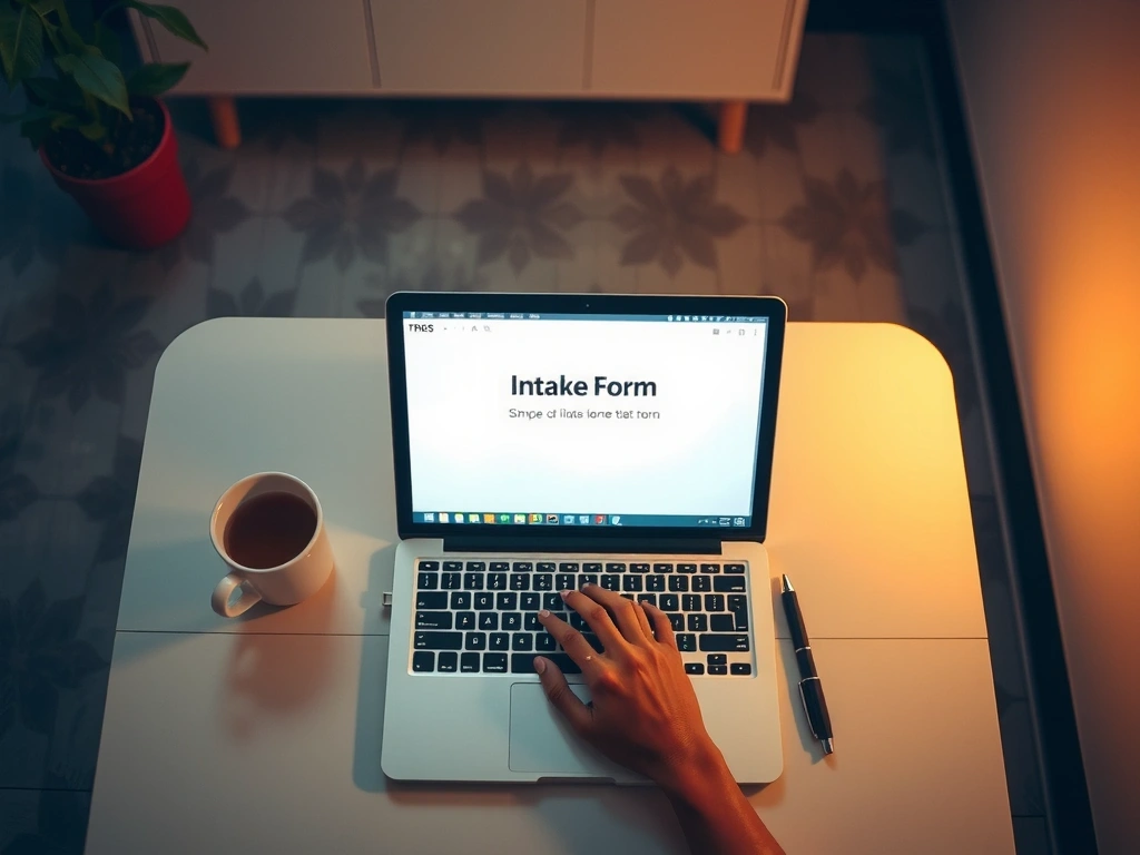 Laptop with intake form